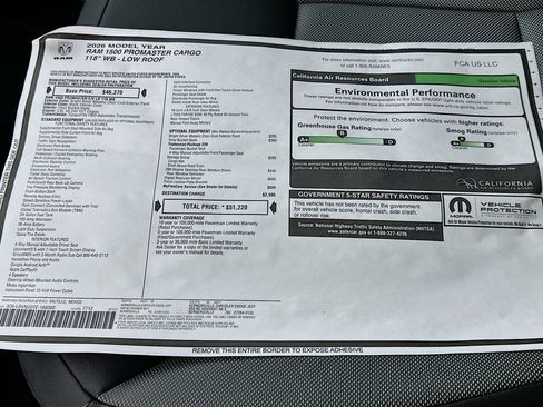 New 2026 RAM ProMaster 1500 w/ Storage Group FWD image 20