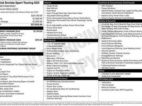 Used 2024 Buick Envista Sport Touring w/ Convenience I Package FWD image 9