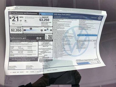 New 2026 Volkswagen Atlas Peak Edition image 15