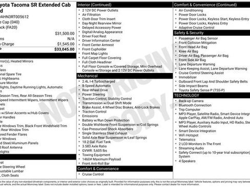 Used 2024 Toyota Tacoma SR RWD image 27