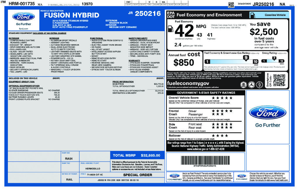 Used 2018 Ford Fusion Titanium FWD image 2