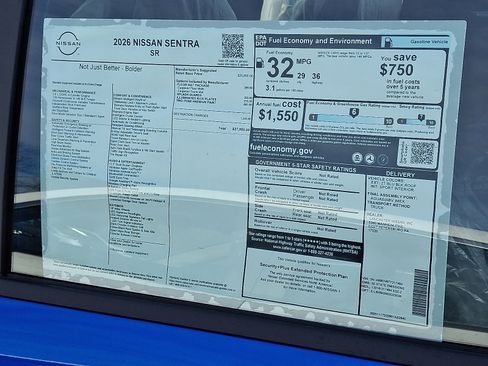 New 2026 Nissan Sentra SR w/ Floor Mat Package image 7