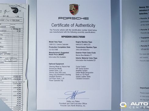 Used 1989 Porsche 911 Carrera image 8