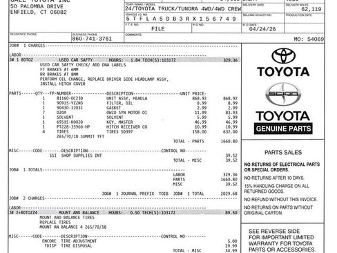 Used 2024 Toyota Tundra SR5 AWD/4WD image 12