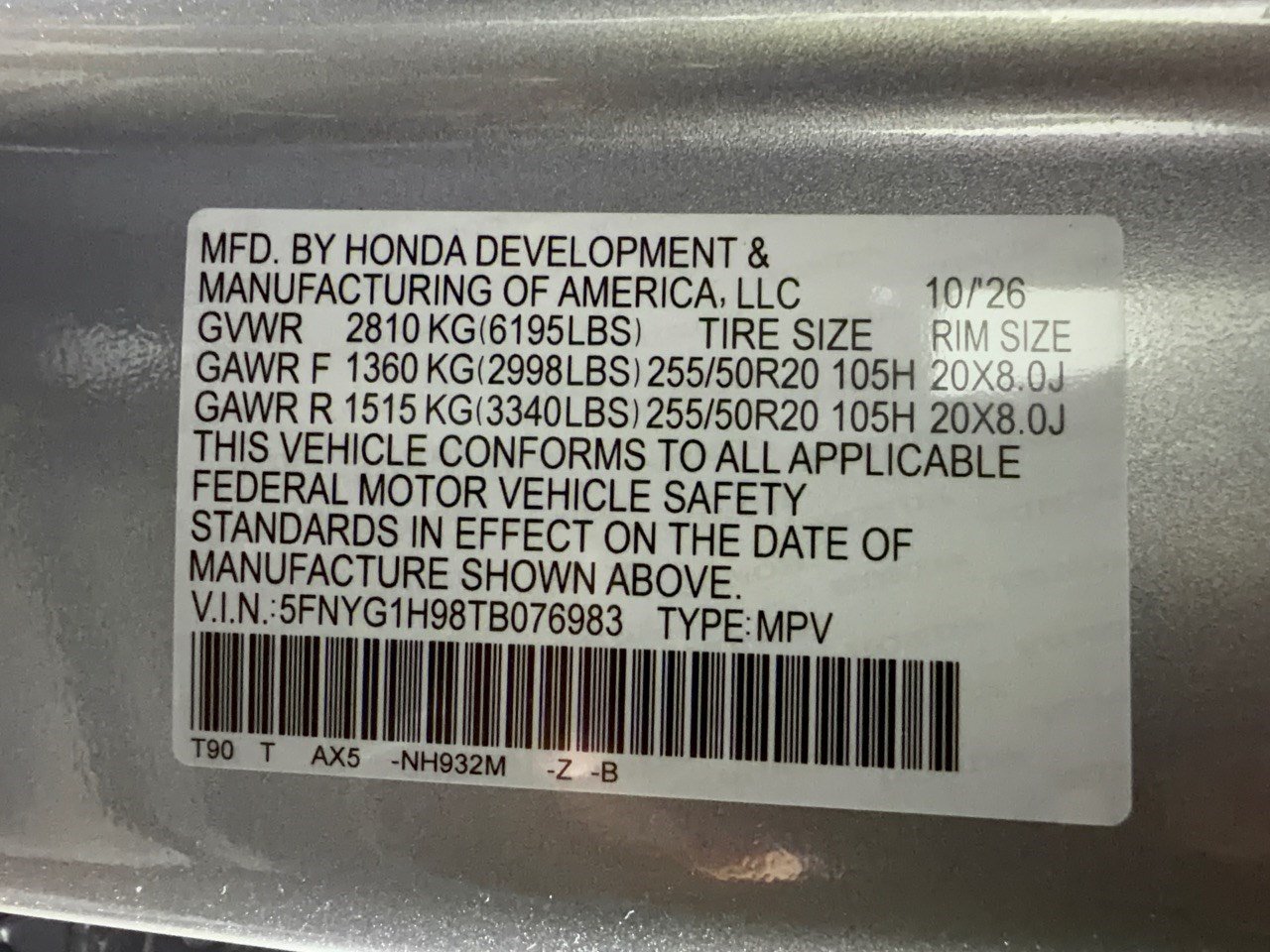 New 2026 Honda Pilot Black Edition image 31