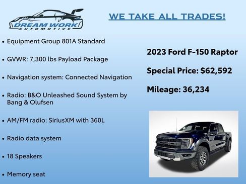 Used 2023 Ford F150 Raptor image 2