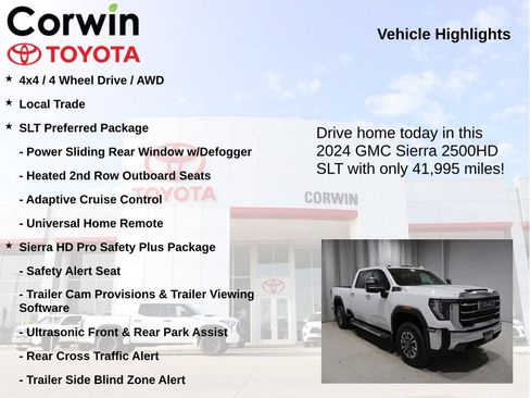 Used 2024 GMC Sierra 2500 SLT w/ SLT Convenience Package AWD/4WD image 7