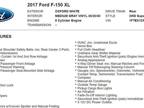 Used 2017 Ford F150 XL w/ Equipment Group 101A Mid RWD image 20