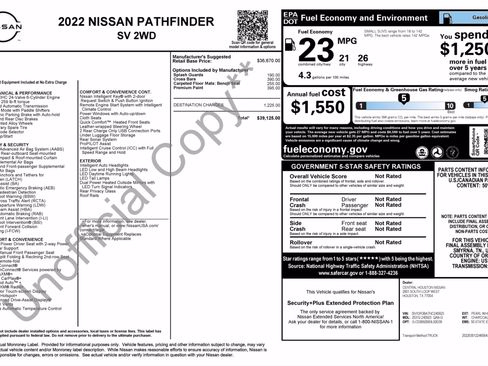 Used 2022 Nissan Pathfinder SV FWD image 3