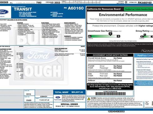 Used 2024 Ford Transit 250 Low Roof w/ Exterior Upgrade Package image 3