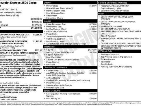 Used 2022 Chevrolet Express 2500 w/ Enhanced Convenience Package RWD image 10