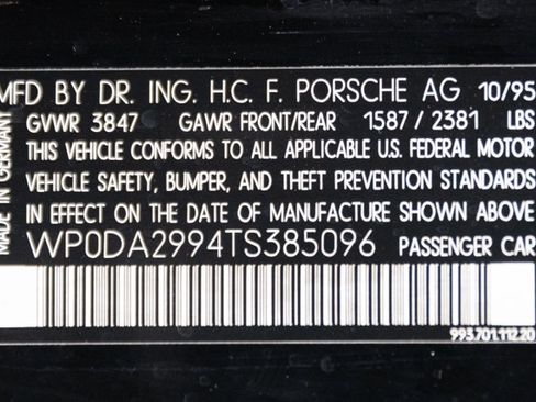 Used 1996 Porsche 911 Targa RWD image 91