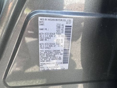 Used 2018 Nissan Pathfinder SL w/ Cargo Package FWD image 15