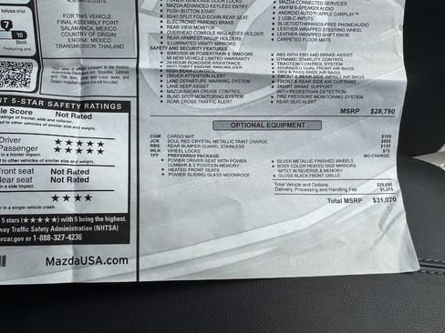 Used 2024 MAZDA CX-30 AWD 2.5 S w/ Preferred Package image 35