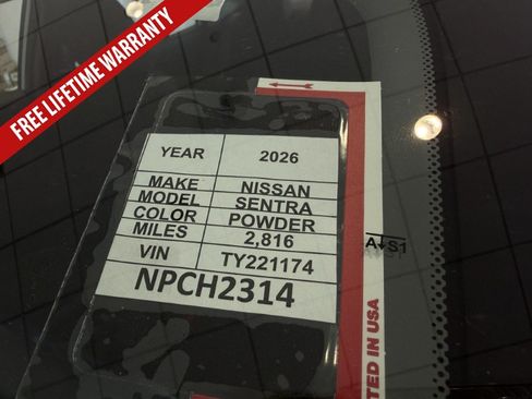 Certified 2026 Nissan Sentra S w/ Floor Mat Package FWD image 37