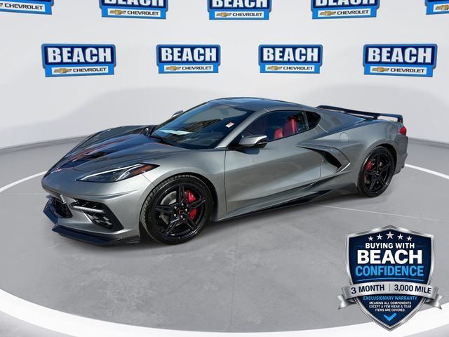 Used 2022 Chevrolet Corvette Stingray Coupe w/ Chrome Exterior Badge Package RWD image 1