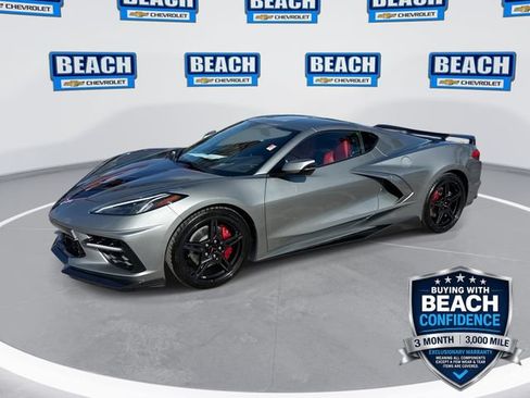 Used 2022 Chevrolet Corvette Stingray Coupe w/ Chrome Exterior Badge Package RWD image 1