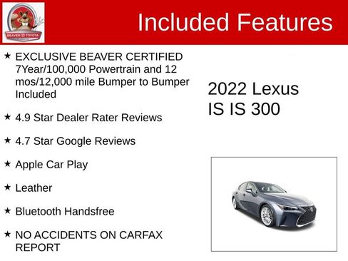 Used 2022 Lexus IS 300 300 w/ Premium Package image 4