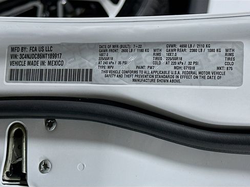 Used 2022 Jeep Compass Limited w/ Sun and Sound Group image 12