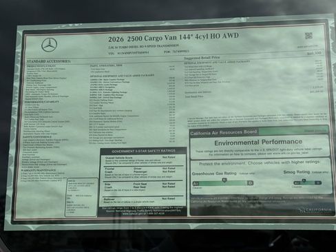 New 2026 Mercedes-Benz Sprinter 2500 image 12