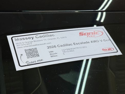 New 2026 Cadillac Escalade V w/ LPO, ONYX Package image 20