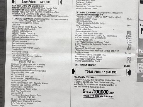 Used 2020 RAM 3500 Tradesman w/ Chrome Appearance Group AWD/4WD image 32