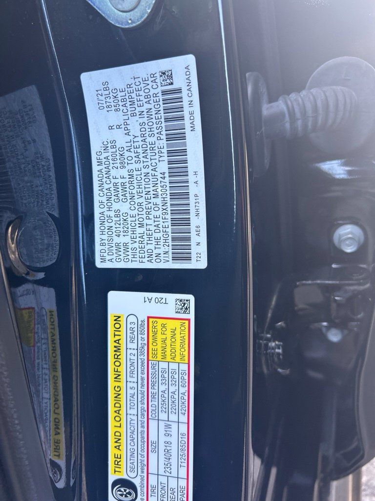 Used 2022 Honda Civic Touring image 19
