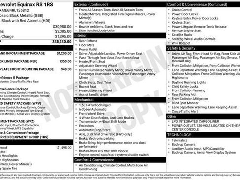 Certified 2024 Chevrolet Equinox RS FWD image 37