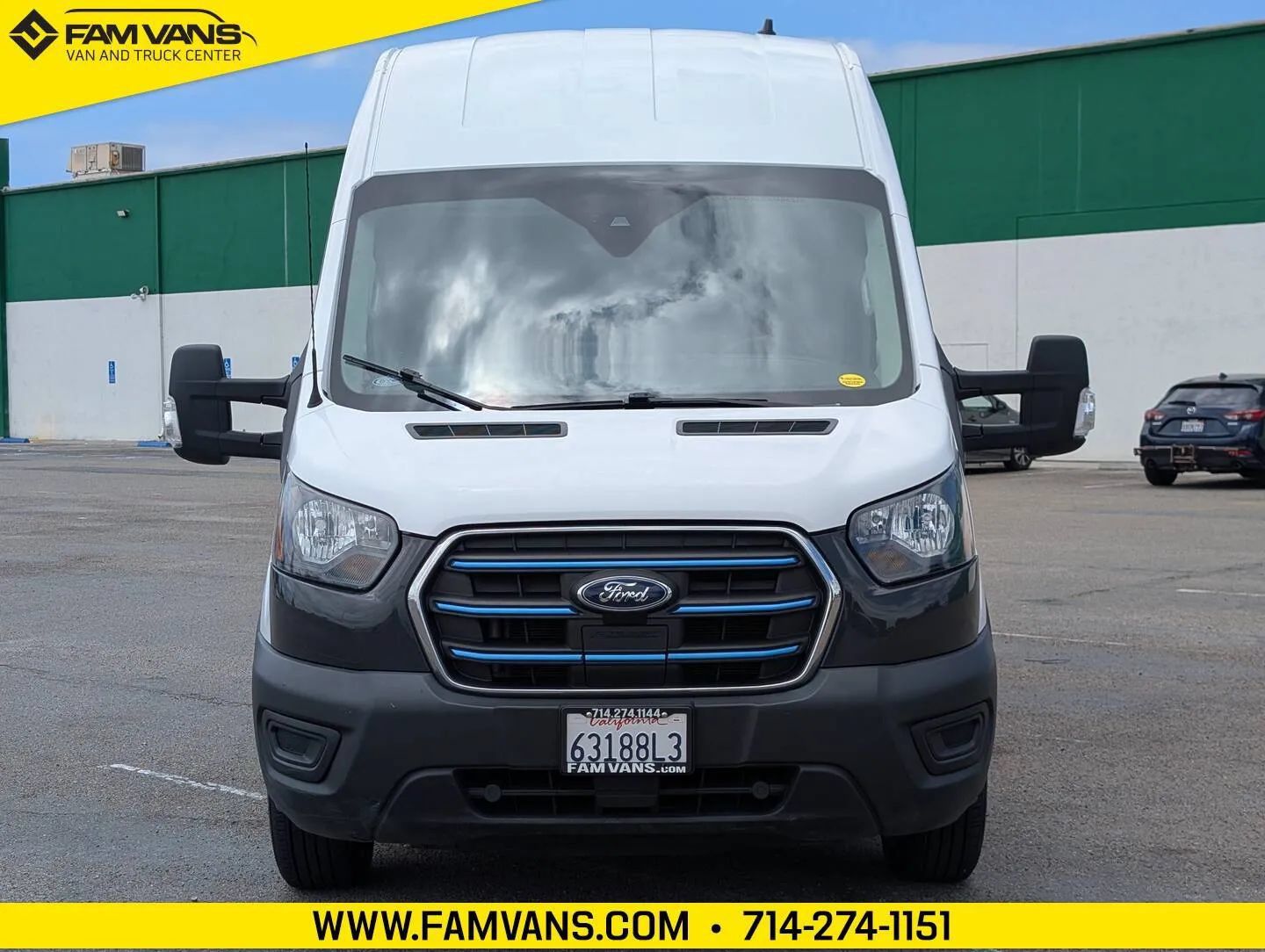 Used 2022 Ford E-Transit 148 High Roof w/ Load Area Protection Package RWD image 2