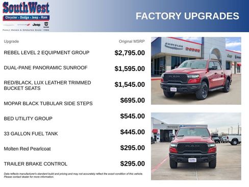 New 2026 RAM 1500 Rebel w/ Rebel Level 2 Equipment Group AWD/4WD image 11