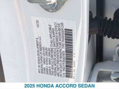 Certified 2025 Honda Accord LX image 26