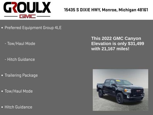Used 2022 GMC Canyon Elevation w/ Trailering Package image 8