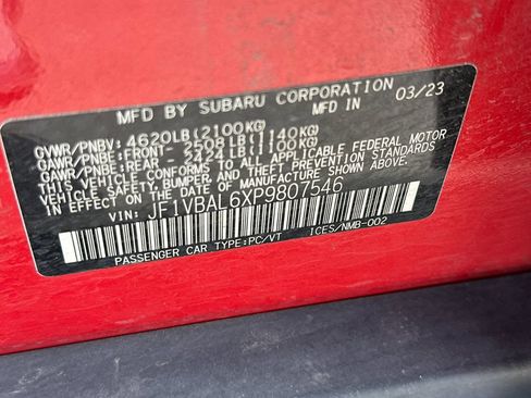 Used 2023 Subaru WRX Limited AWD/4WD image 30