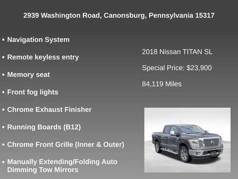 Used 2018 Nissan Titan SL w/ Chrome Package image 12