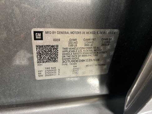 Certified 2019 GMC Sierra 1500 SLT w/ SLT Premium Plus Package AWD/4WD image 29