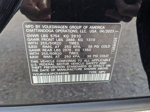 Certified 2023 Volkswagen Atlas SE w/ Panoramic Sunroof Package image 39