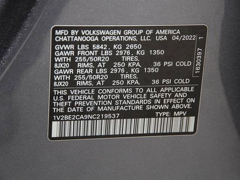 Used 2022 Volkswagen Atlas Cross Sport SEL image 24