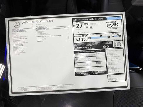 New 2025 Mercedes-Benz C 300 4MATIC Sedan image 32