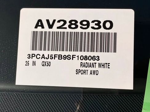 Certified 2025 INFINITI QX50 Sport image 33