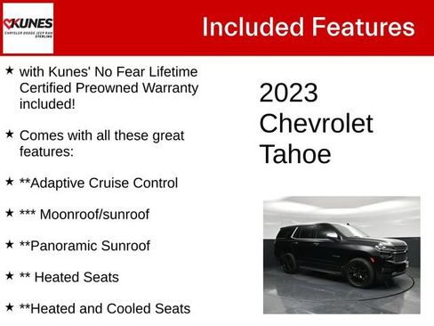 Used 2023 Chevrolet Tahoe Premier w/ Advanced Technology Package AWD/4WD image 4