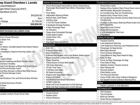 Certified 2023 Jeep Grand Cherokee L Laredo image 10