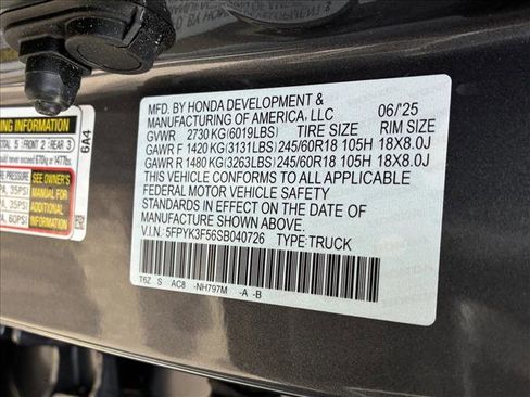 Used 2025 Honda Ridgeline RTL image 15