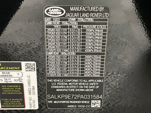 Certified 2023 Land Rover Range Rover SE image 29