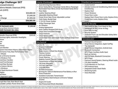 Used 2023 Dodge Challenger SXT w/ Blacktop Package RWD image 5