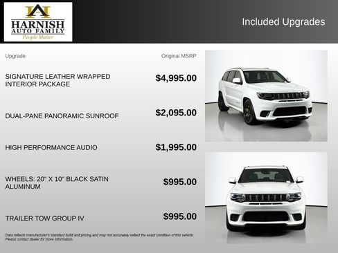 Used 2018 Jeep Grand Cherokee Trackhawk AWD/4WD image 4