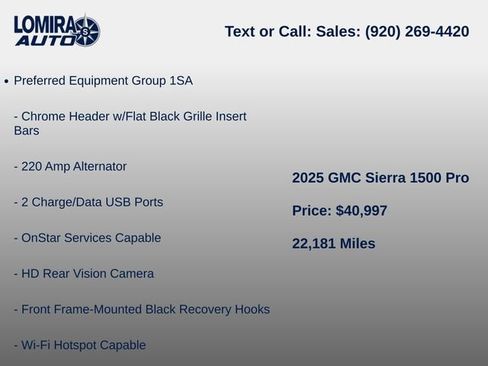Used 2025 GMC Sierra 1500 Pro w/ Graphite Edition AWD/4WD image 7