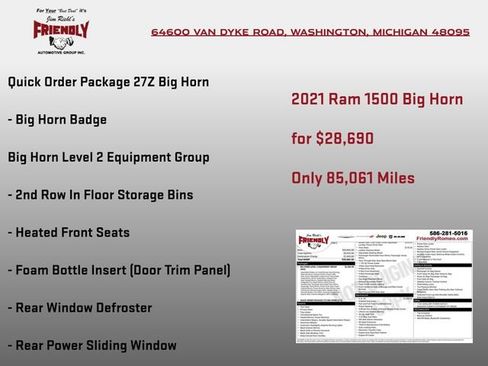 Used 2021 RAM 1500 Big Horn AWD/4WD image 3