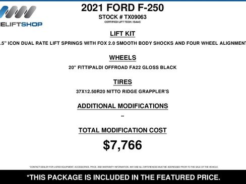 Used 2021 Ford F250 XLT w/ XLT Premium Package AWD/4WD image 2