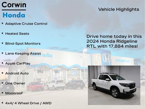 Used 2024 Honda Ridgeline RTL image 6
