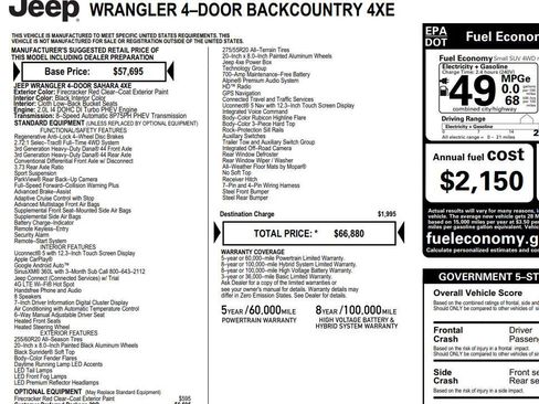 Used 2025 Jeep Wrangler Backcountry image 2